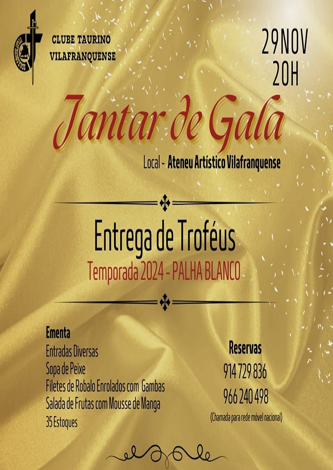 Jantar de Gala - Clube Taurino Vilafranquense